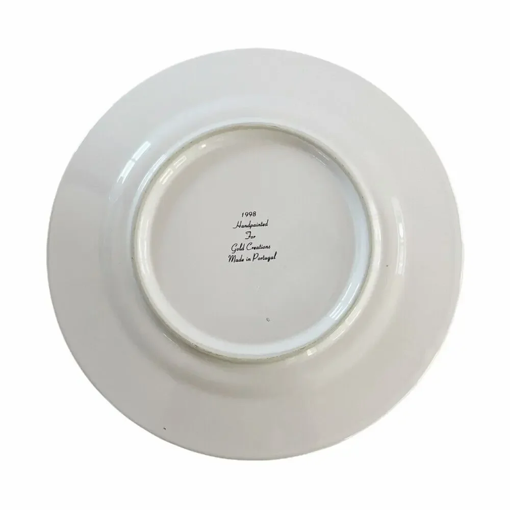 Made in Portugal Gold Creations 8” “Mint” Tidbit Dish